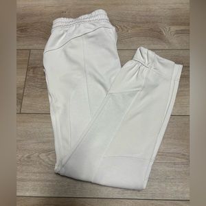 Lululemon Brushed Softstreme Ribbed High Rise Joggers Size 4 Bone